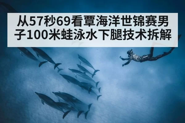 从57秒69看覃海洋世锦赛男子100米蛙泳水下腿技术拆解